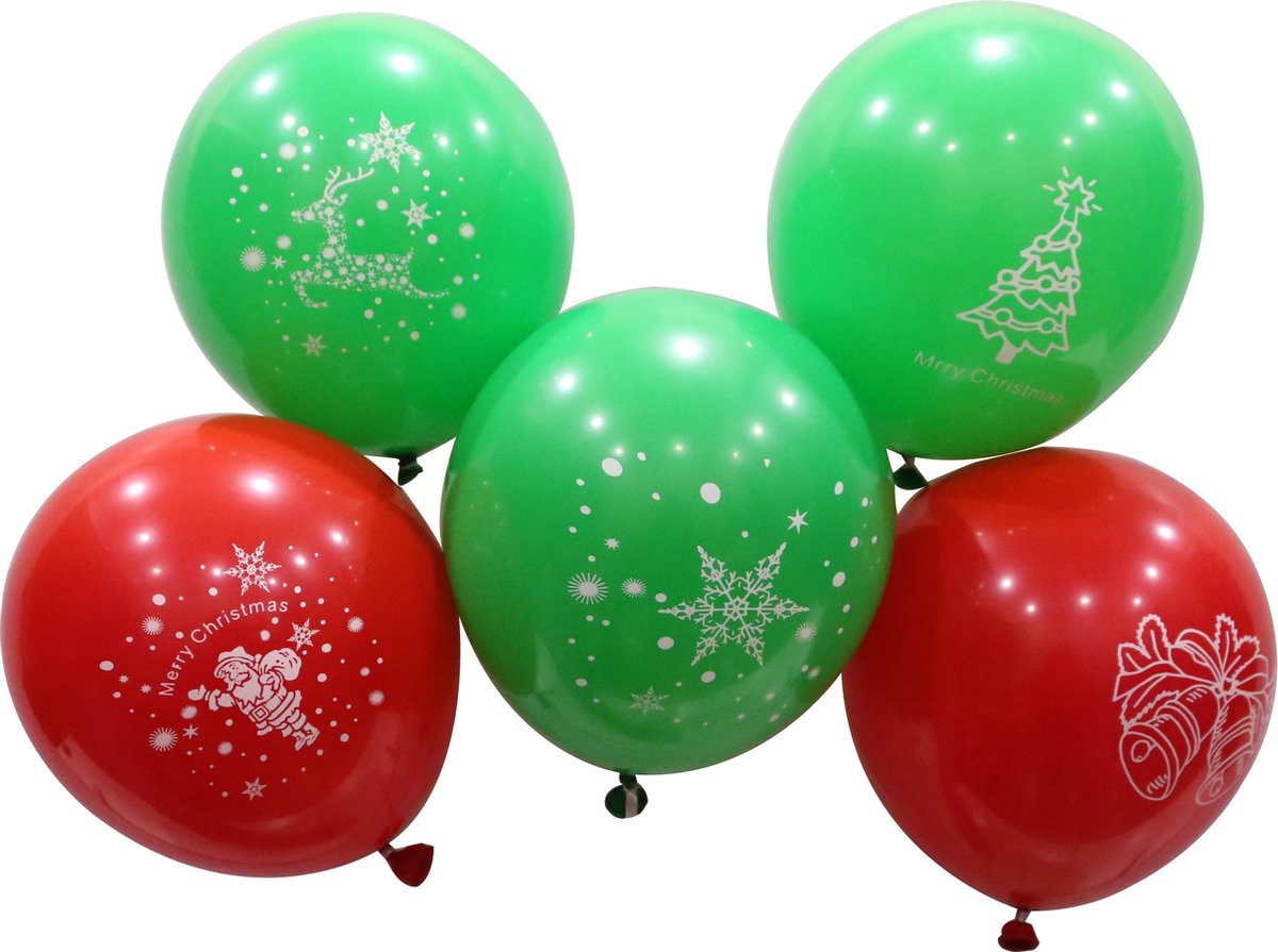 MagieQ   Ballonnen (Kerstmis) 50 stucks Feest|Party|Kinderfeesje|Decoratie|versiering